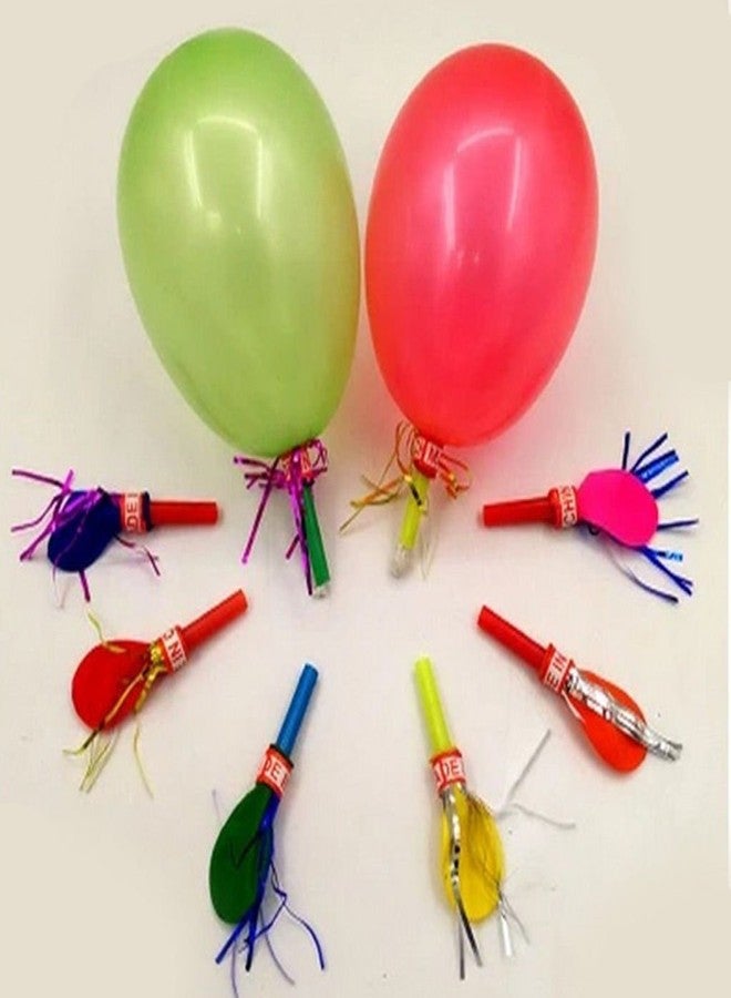 Crazy Sutra Balloon Whistles Fun Whistles Party Horns for Party & Celebrations,Festive Whistle Favors, Blowout Birthday Whistles, Whistle Wonders (Pack of 50pc, Multicolor) - Image 1